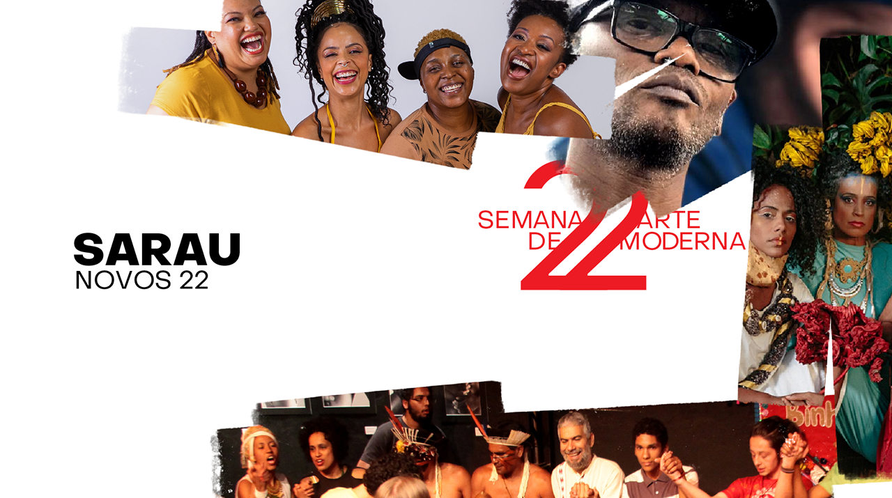 Sarau Novos 22. Com imagens dos artistas e coletivos participantes