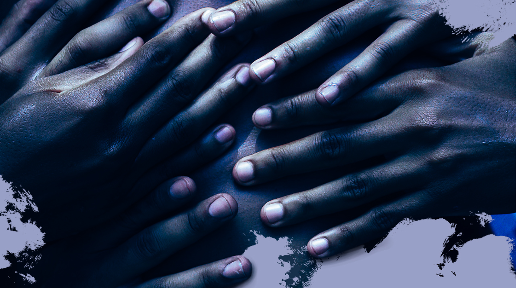 Foto de mãos negras