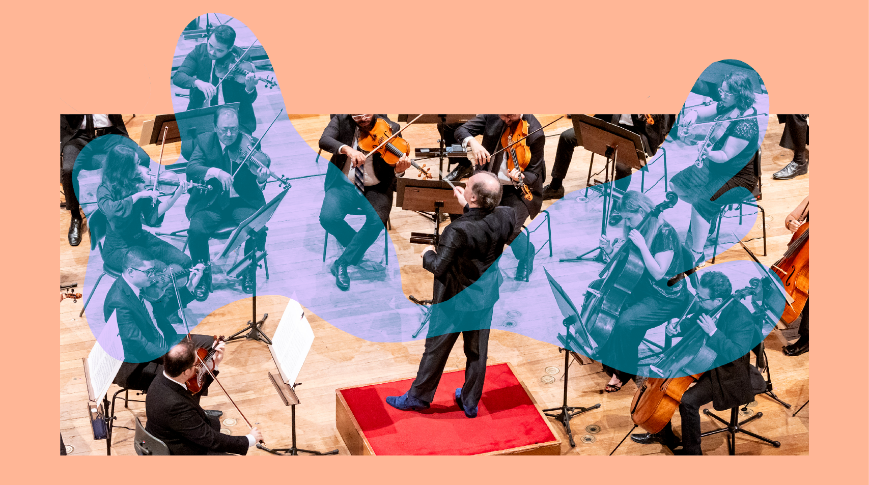 A Sagração da Primavera - Foto de maestro e Orquestra durante um concerto