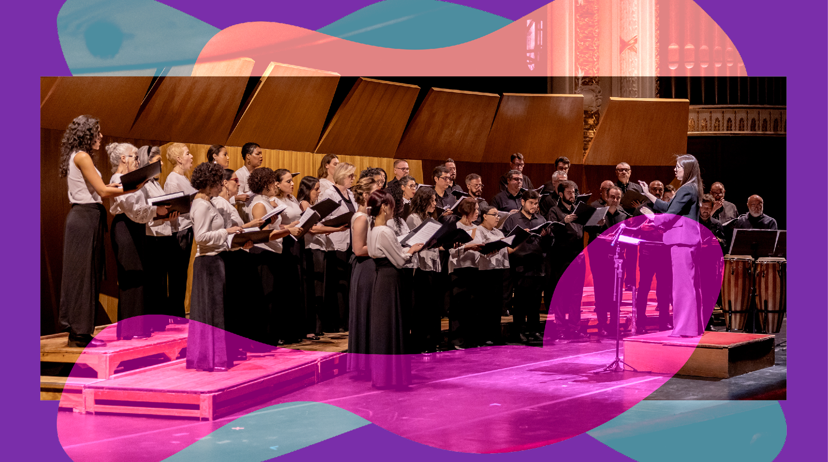 Concerto A Música e o Rito -Foto Isabela Siscari regendo o Coral Paulistano